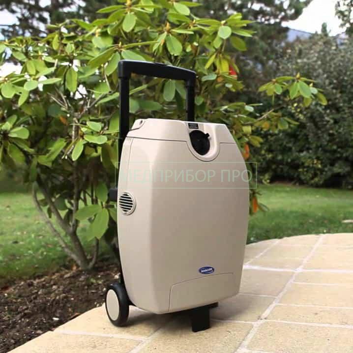Портативность концентратора кислорода с ручкой на колесах