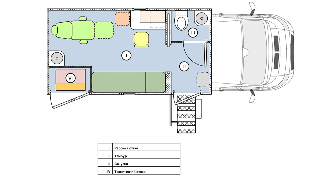 Мобильный ФАП – 3 кабинета