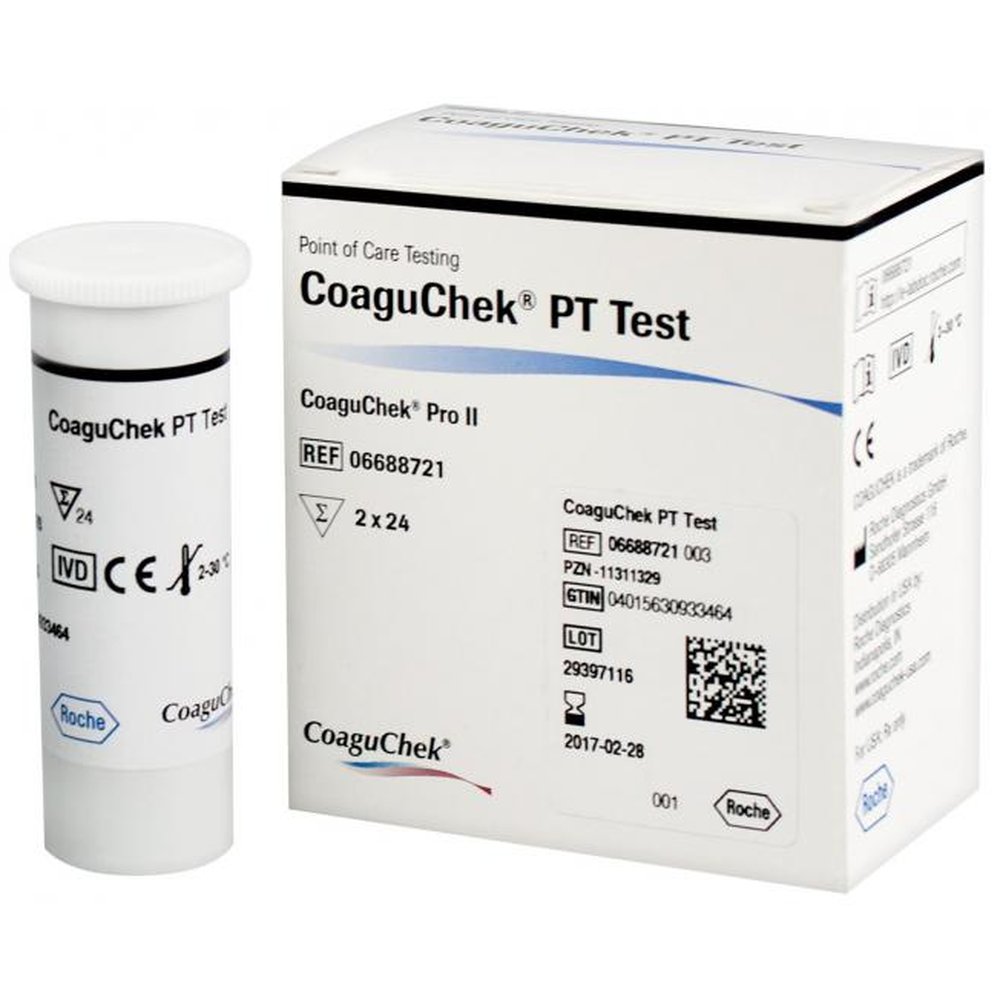 Тест-полоски CoaguChek PT Test 2×24 для Pro II