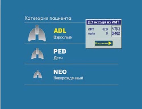 NEUMOVENT GRAPHNET подстраивается под пациента