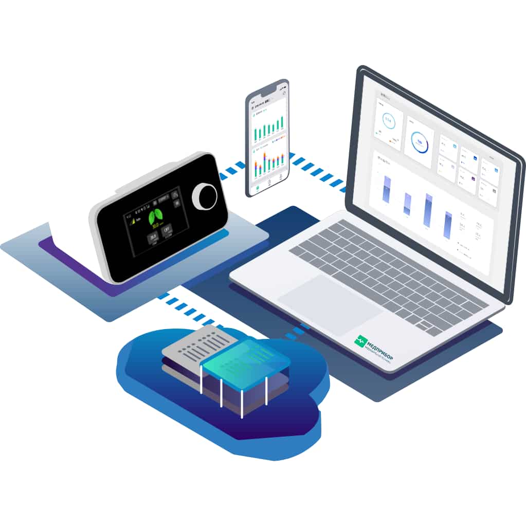 СИПАП с WI-FI для облачного сервиса