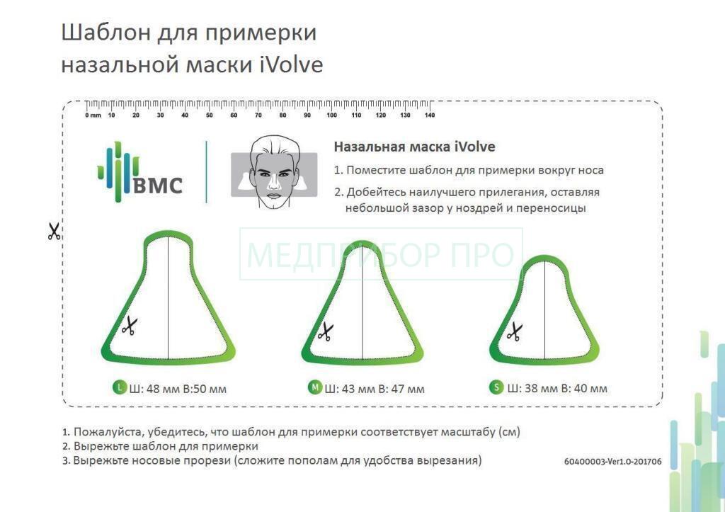 Как подобрать размер маски BMC FM1A?